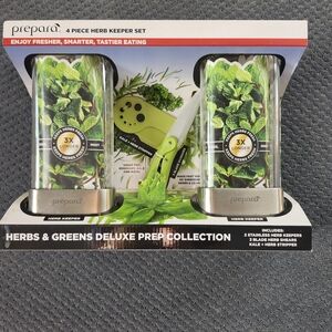 Stainless Steel Herb Keeper Set - Green